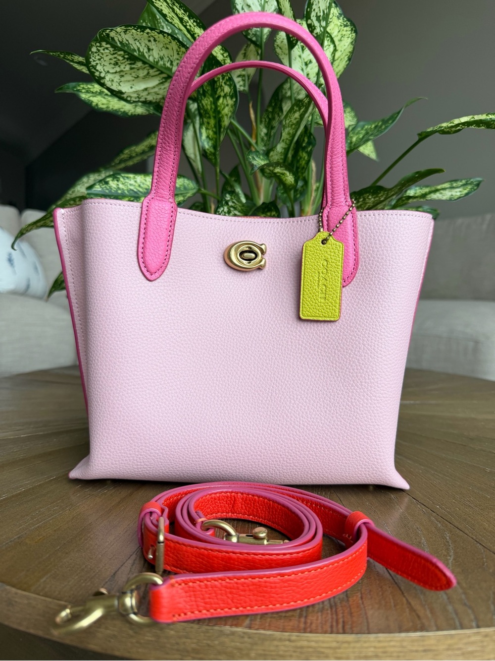 Coach Willow Tote 24 in Colorblock